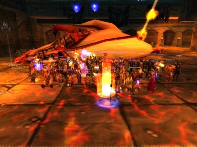 Guild assembled over Vaelastrasz